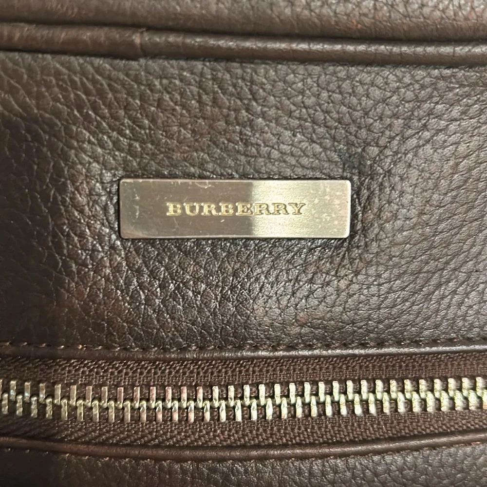 Burberry Logo Plate Bag crossbody All Leather Nova Check Vintage Pochette - Picture 10 of 14